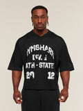 Gymshark Graphic Mesh Oversized T-Shirt — Black — 1