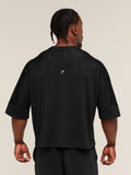 Gymshark Graphic Mesh Oversized T-Shirt — Black — 4