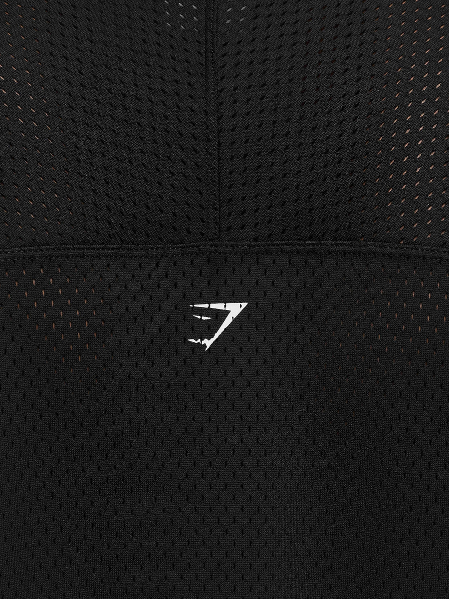 Gymshark Graphic Mesh Oversized T-Shirt — Black — 6
