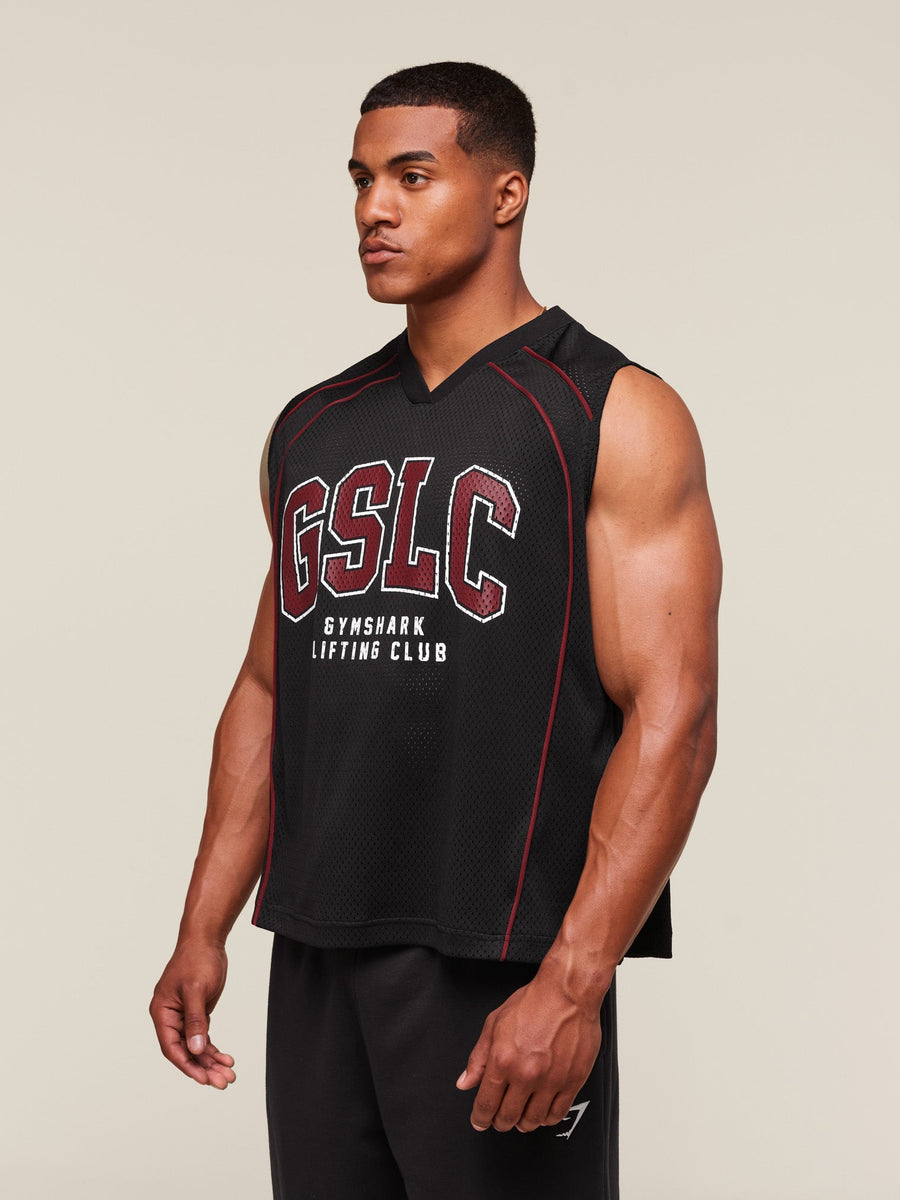 Gymshark GSLC Sports Jersey Tank — Black — 6