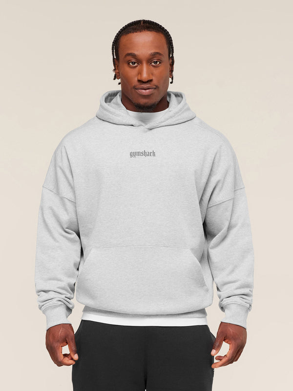 Gymshark Olde English Hoodie — Soft Grey Marl