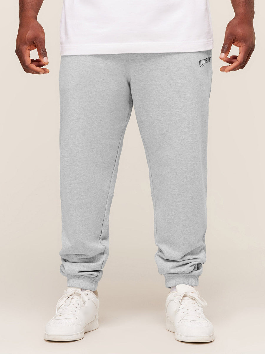 Gymshark Olde English Joggers — Soft Grey Marl — 3