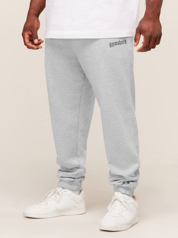 Gymshark Olde English Joggers — Soft Grey Marl