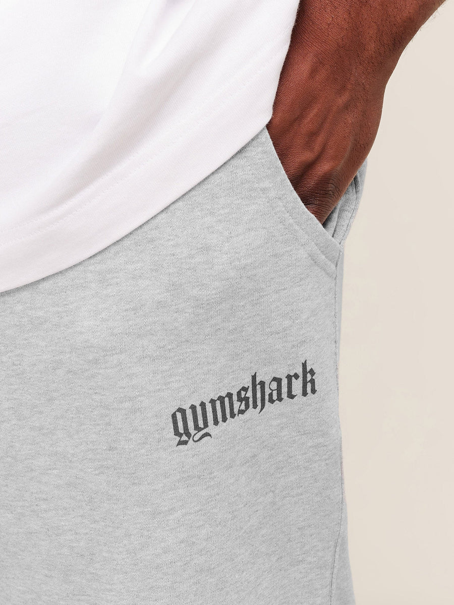 Gymshark Olde English Joggers — Soft Grey Marl — 5
