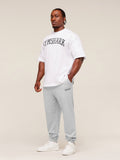 Gymshark Olde English Joggers — Soft Grey Marl — 4