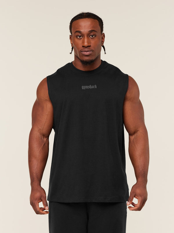 Gymshark Olde English Tank — Black