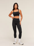 Gymshark Pleated Medium Support Sports Bra — Black — 4