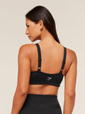 Gymshark Pleated Medium Support Sports Bra — Black — 2