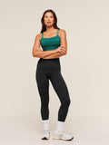 Gymshark Pleated Medium Support Sports Bra — Weighted Teal — 4