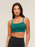 Gymshark Pleated Medium Support Sports Bra — Weighted Teal — 1