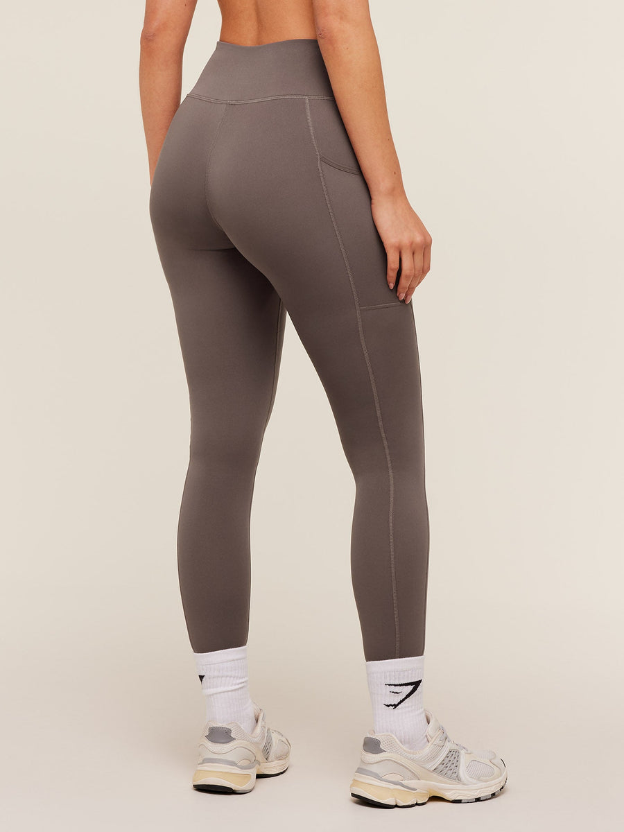 Gymshark Pocket Leggings — Cool Brown — 2