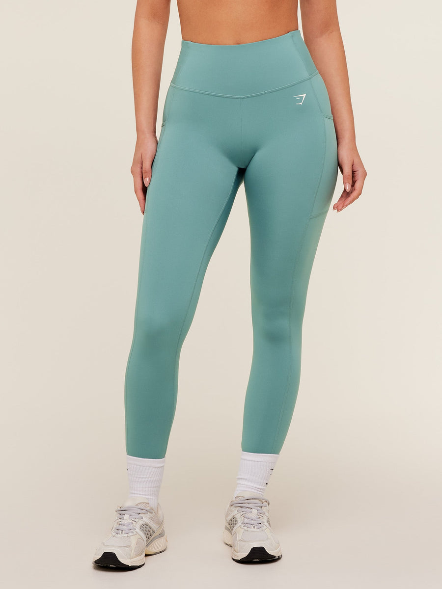 Gymshark Pocket Leggings — Storm Blue — 1