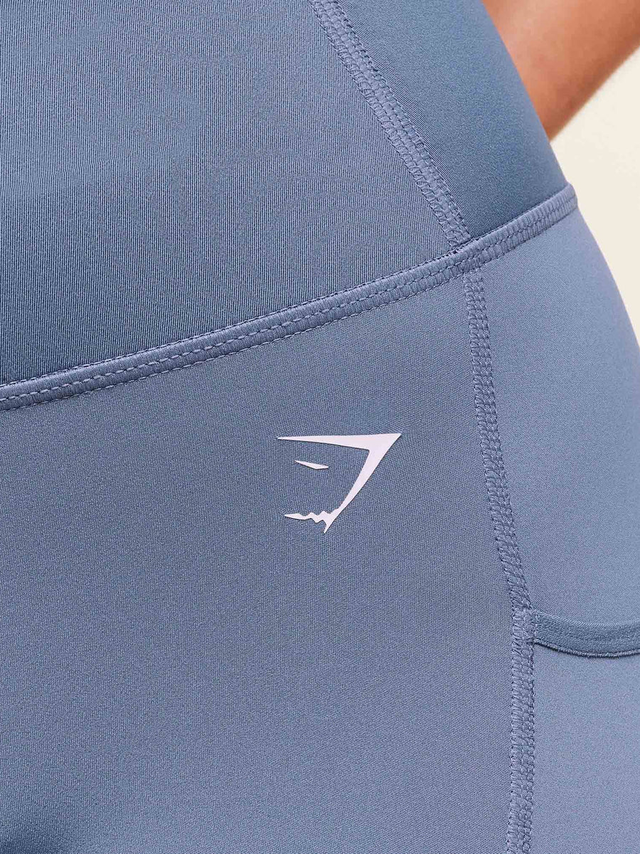 Gymshark Pocket Leggings — Worn Blue — 5