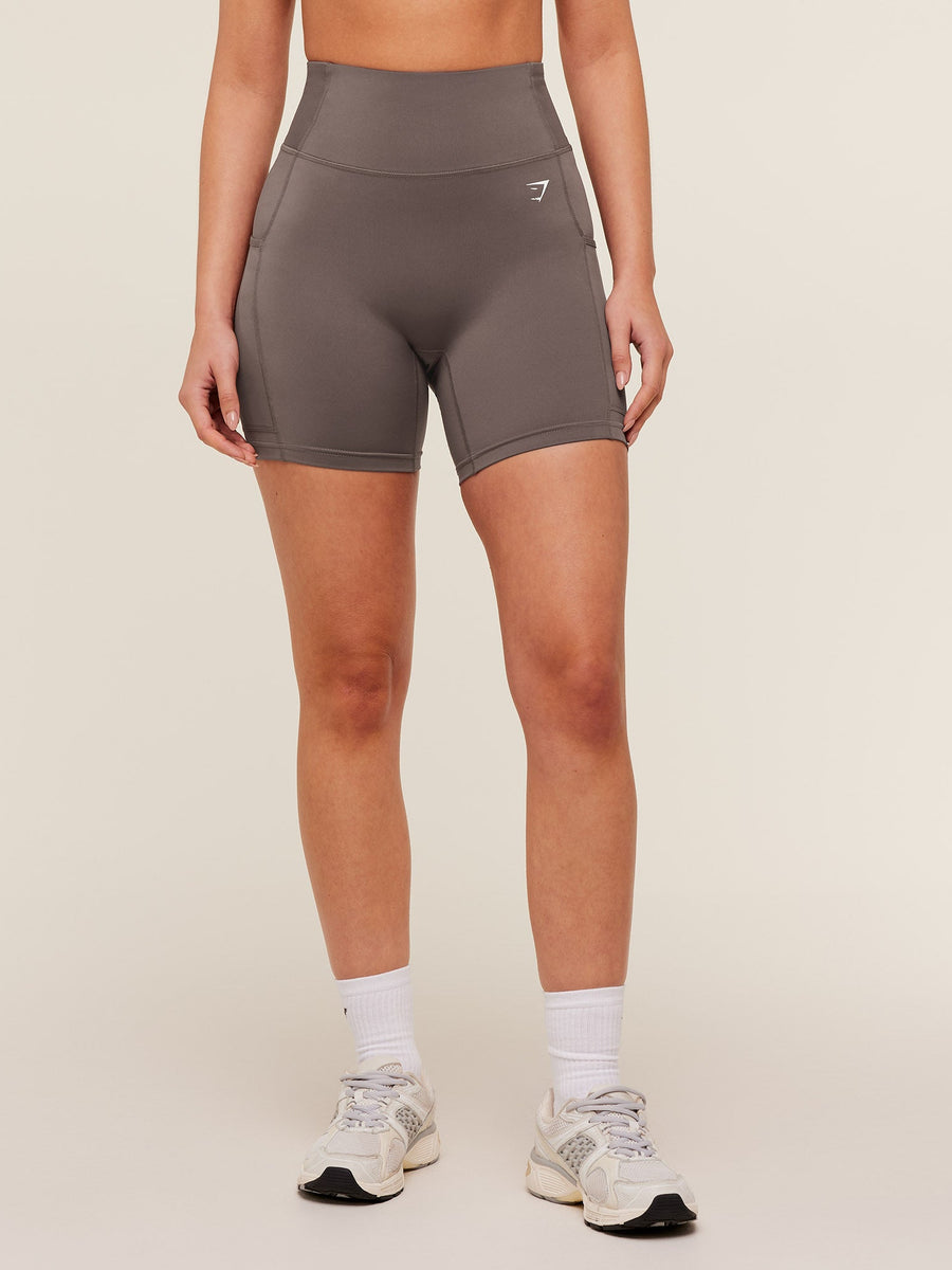 Gymshark Pocket Shorts — Cool Brown — 2