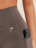 Gymshark Pocket Shorts — Cool Brown — 5