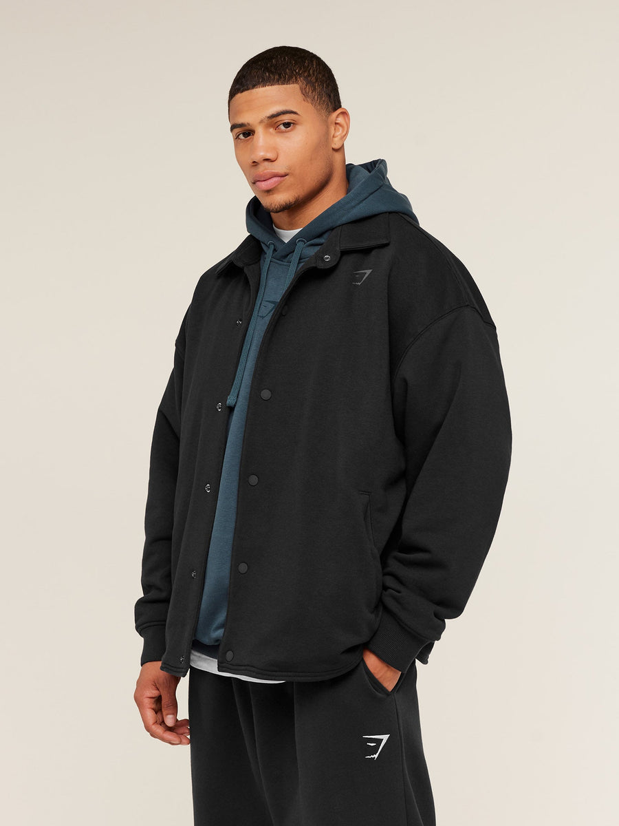 Gymshark Power Coach Jacket — GS Black/GS Asphalt Grey — 3