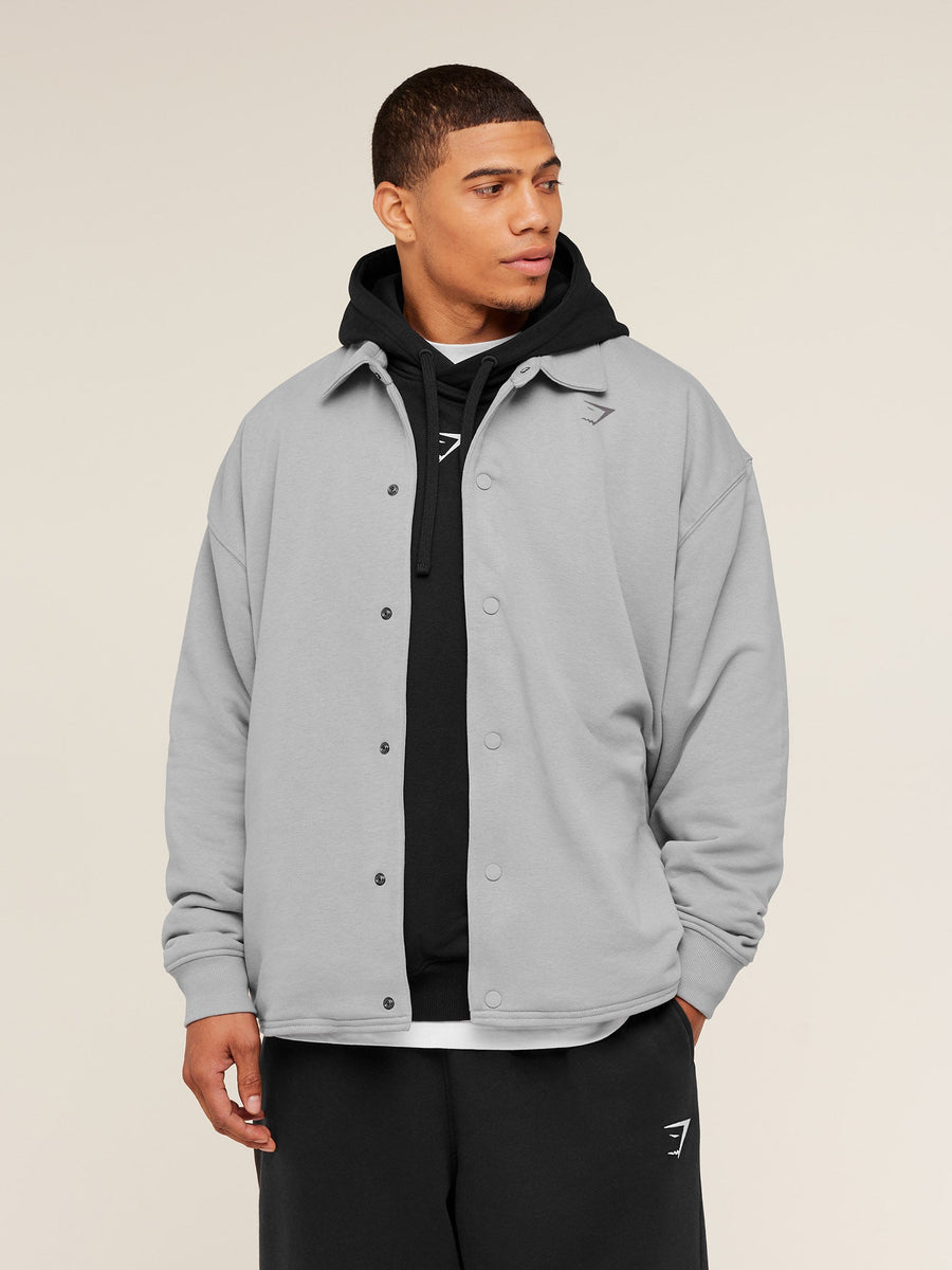 Gymshark Power Coach Jacket — Smokey Grey — 1