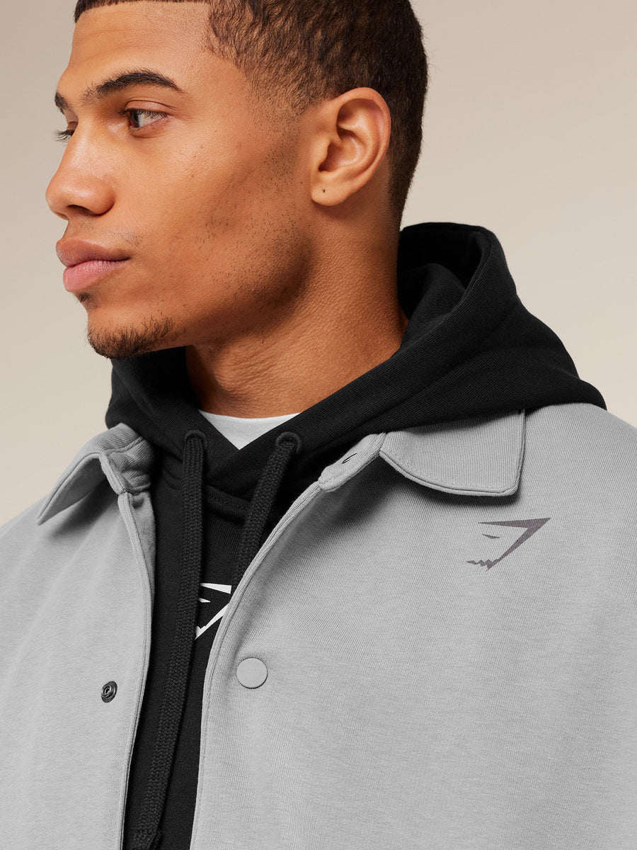 Gymshark Power Coach Jacket — Smokey Grey — 4