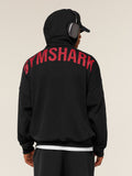 Gymshark Power Hoodie — Black/Conditioning Red — 2