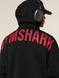 Gymshark Power Hoodie — Black/Conditioning Red — 5