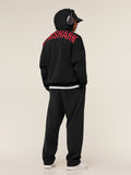 Gymshark Power Hoodie — Black/Conditioning Red — 4