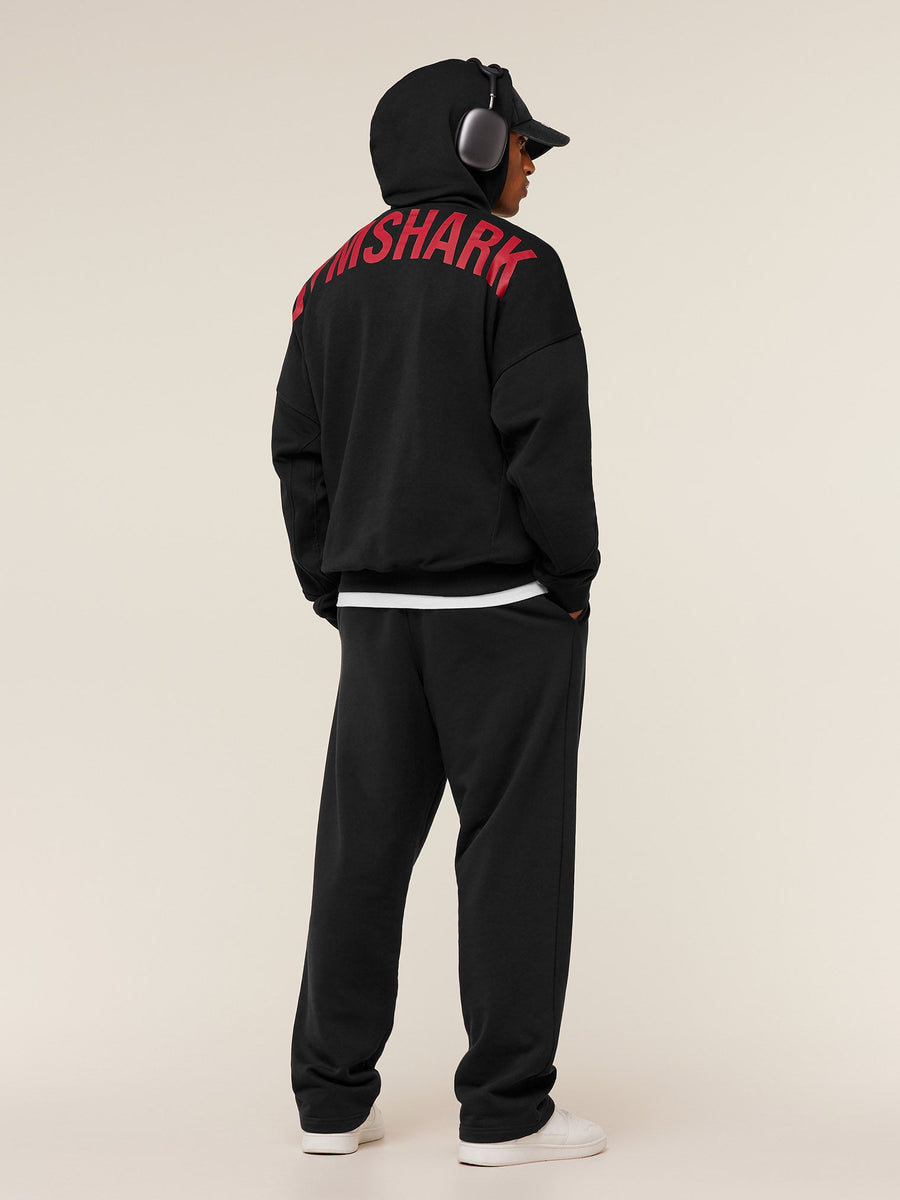 Gymshark Power Hoodie — Black/Conditioning Red — 4