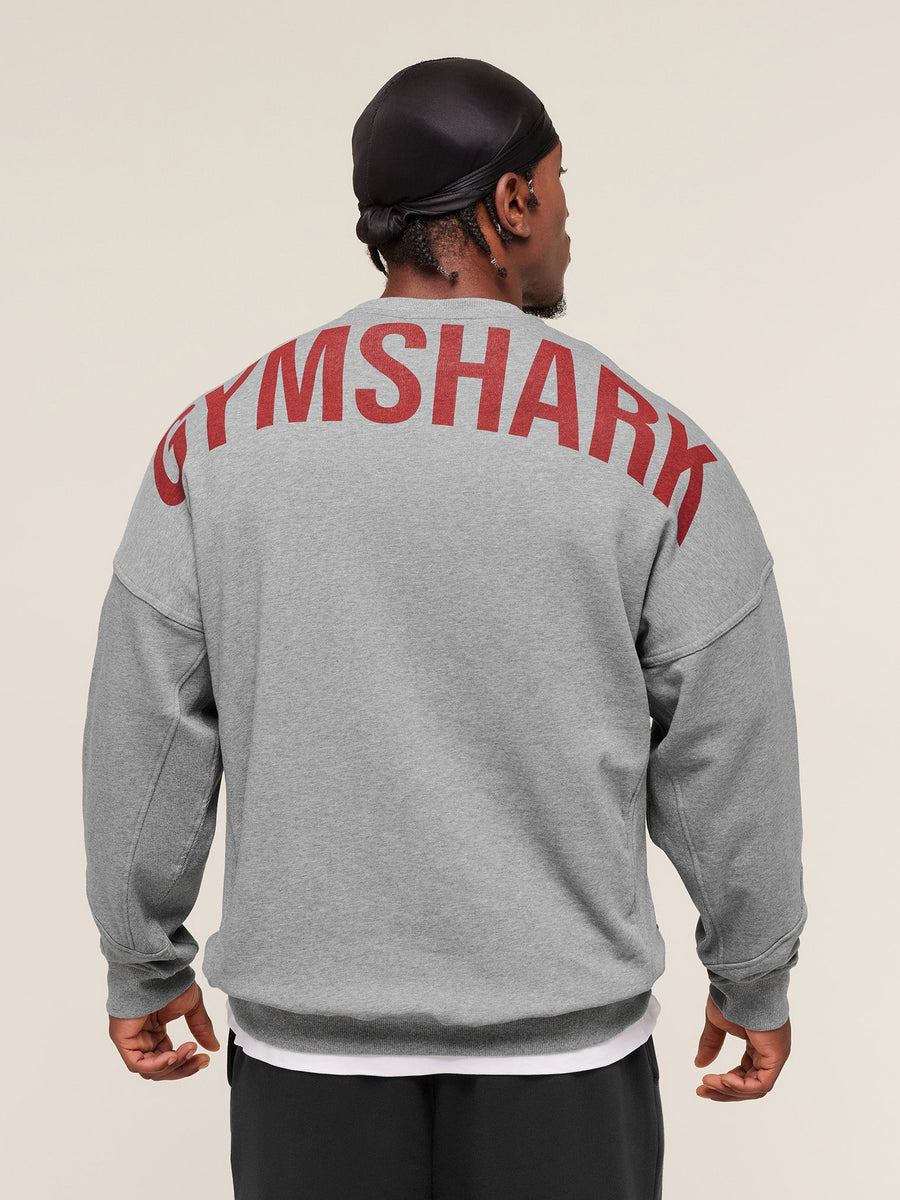 Gymshark Power Crew — Charcoal Core Marl — 3