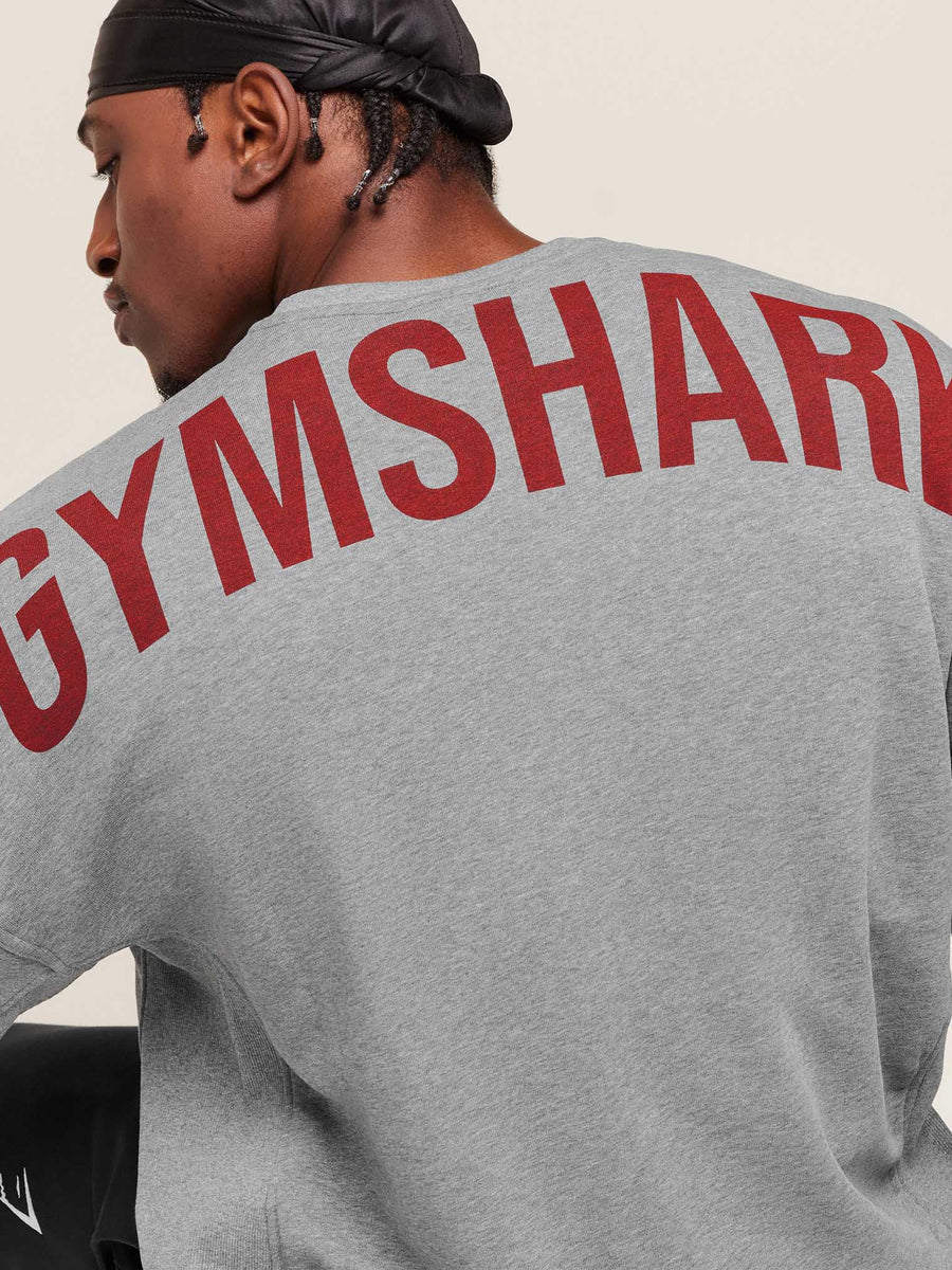 Gymshark Power Crew — Charcoal Core Marl — 5