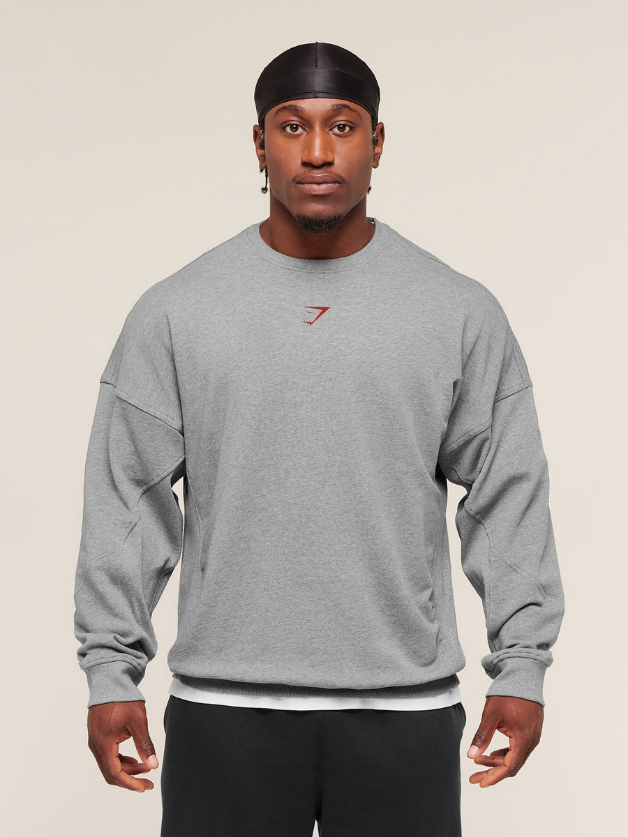 Gymshark Power Crew — Charcoal Core Marl — 2