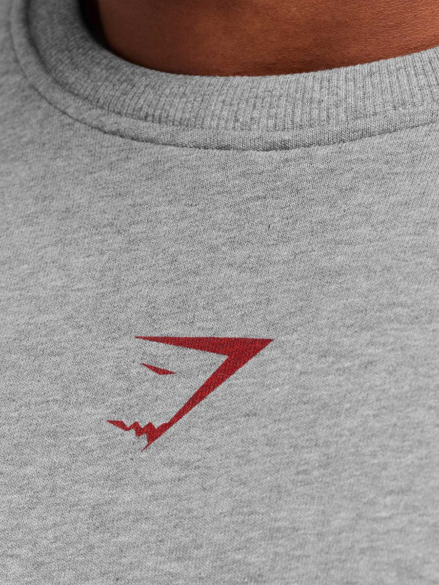 Gymshark Power Crew — Charcoal Core Marl — 6