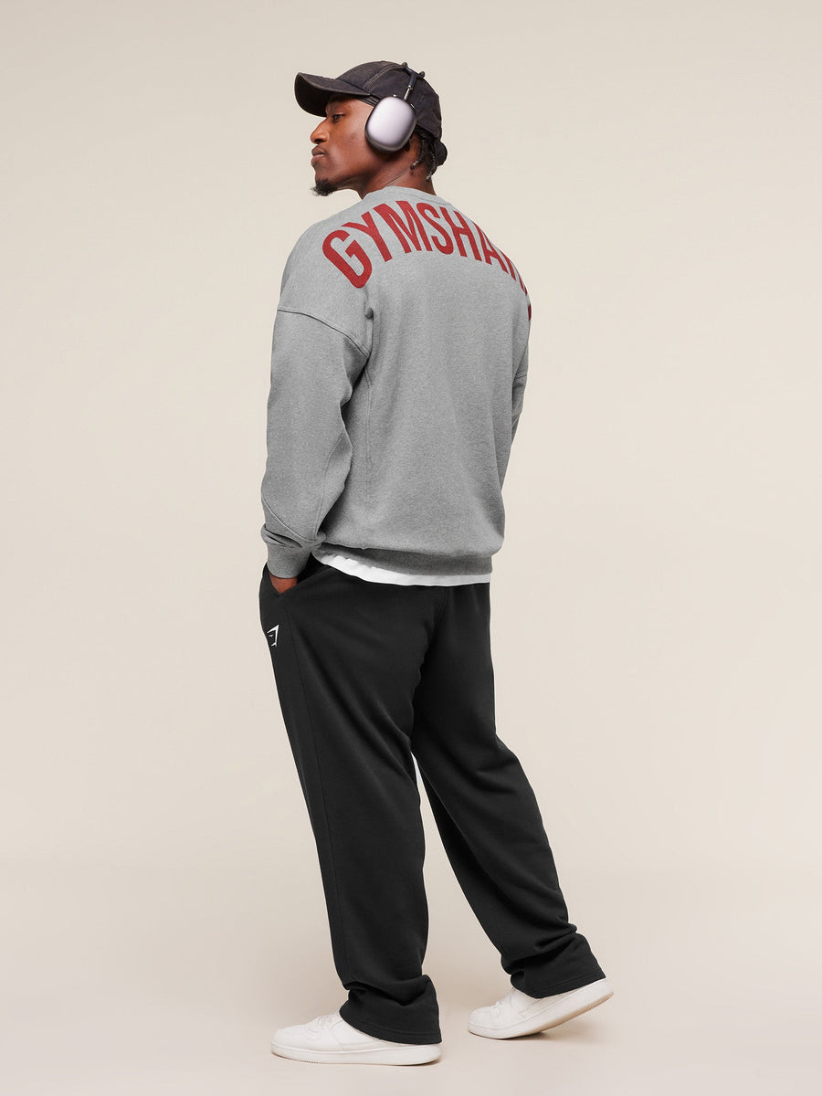 Gymshark Power Crew — Charcoal Core Marl — 4