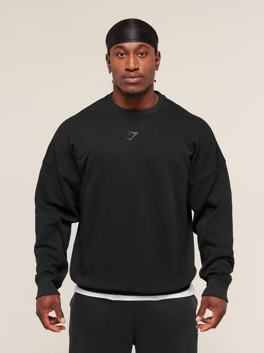 Gymshark Power Crew — Black/Asphalt Grey — 2