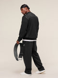 Gymshark Power Crew — Black/Asphalt Grey — 6
