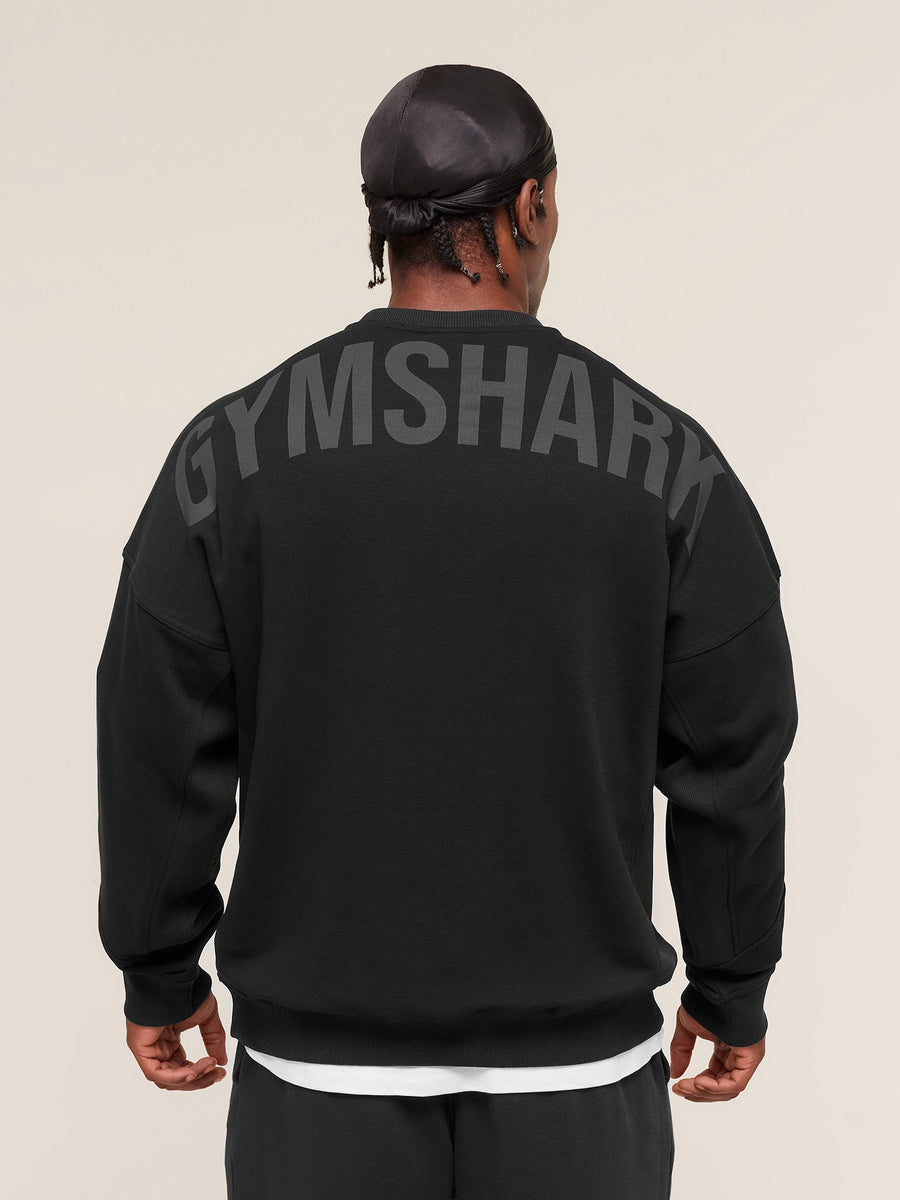 Gymshark Power Crew — Black/Asphalt Grey — 1