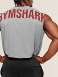 Gymshark Power Cut Off Tank — Charcoal Core Marl — 6