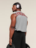 Gymshark Power Cut Off Tank — Charcoal Core Marl — 3