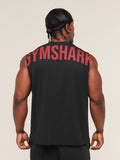 Gymshark Power Cut Off Tank — Black/Conditioning Red — 3
