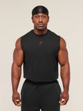 Gymshark Power Cut Off Tank — Black/Conditioning Red — 2