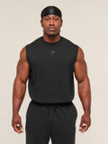 Gymshark Power Cut Off Tank — Black/Asphalt Grey — 2