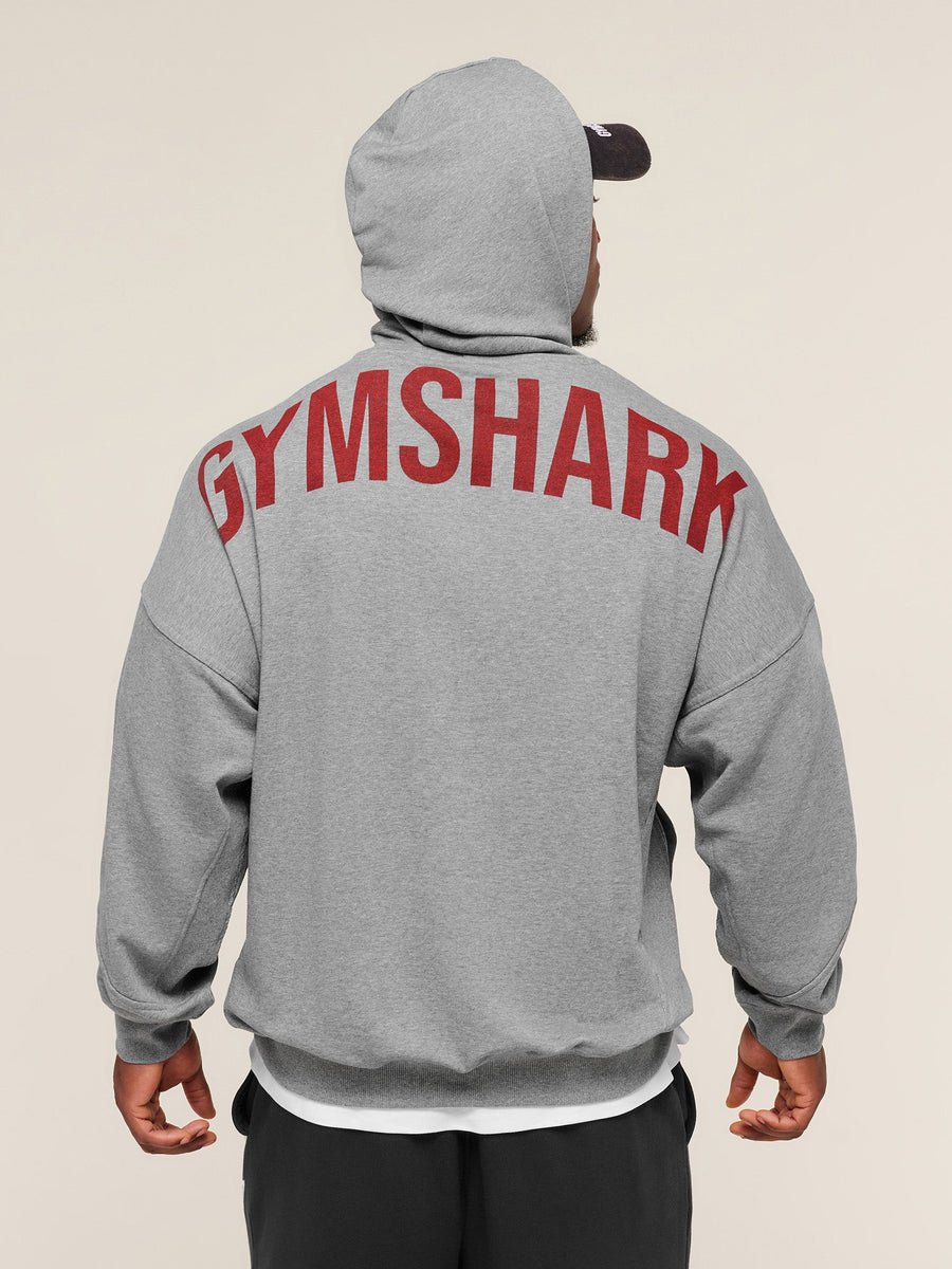 Gymshark Power Hoodie — Charcoal Core Marl — 1
