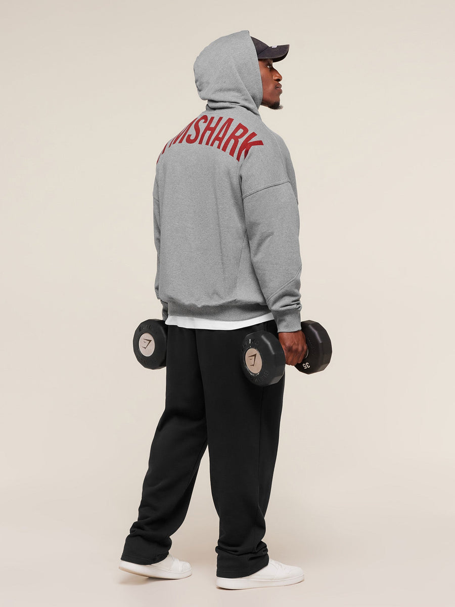 Gymshark Power Hoodie — Charcoal Core Marl — 4