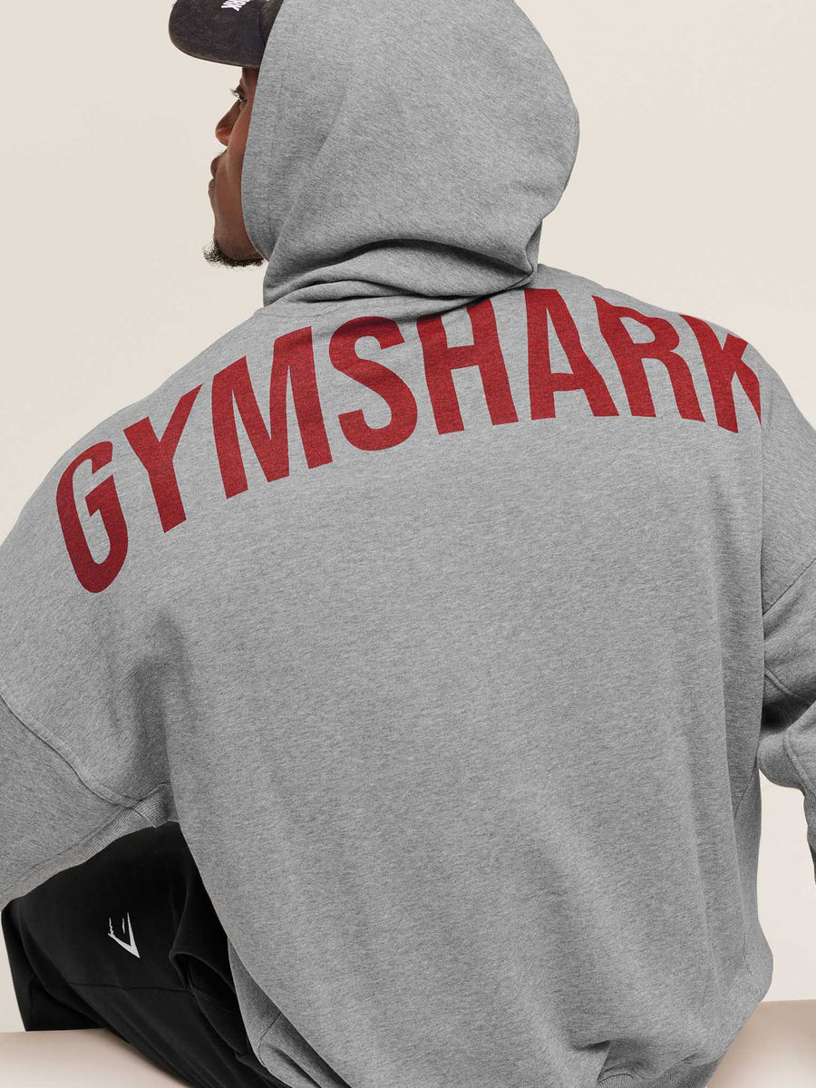 Gymshark Power Hoodie — Charcoal Core Marl — 6