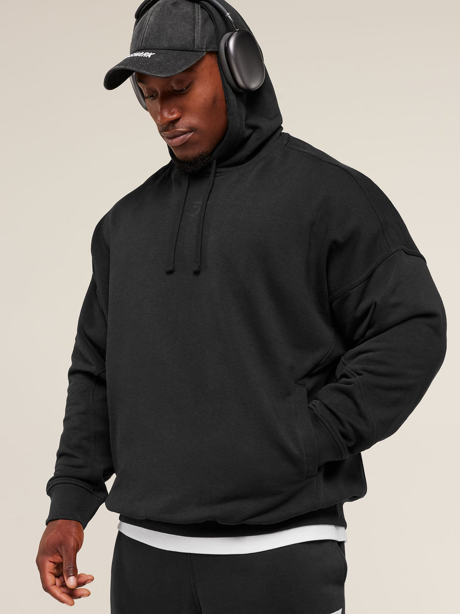 Gymshark Power Hoodie — Black/Asphalt Grey — 7