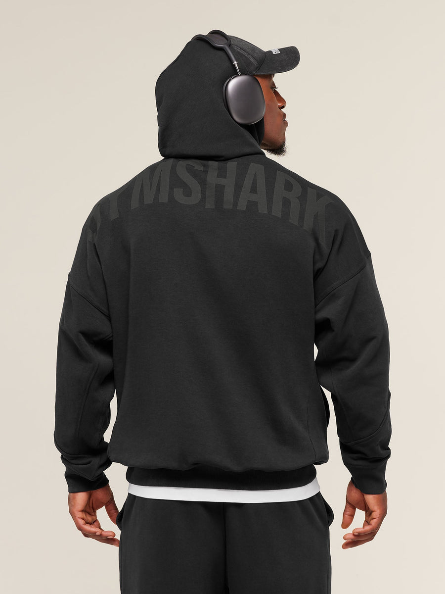Gymshark Power Hoodie — Black/Asphalt Grey — 1