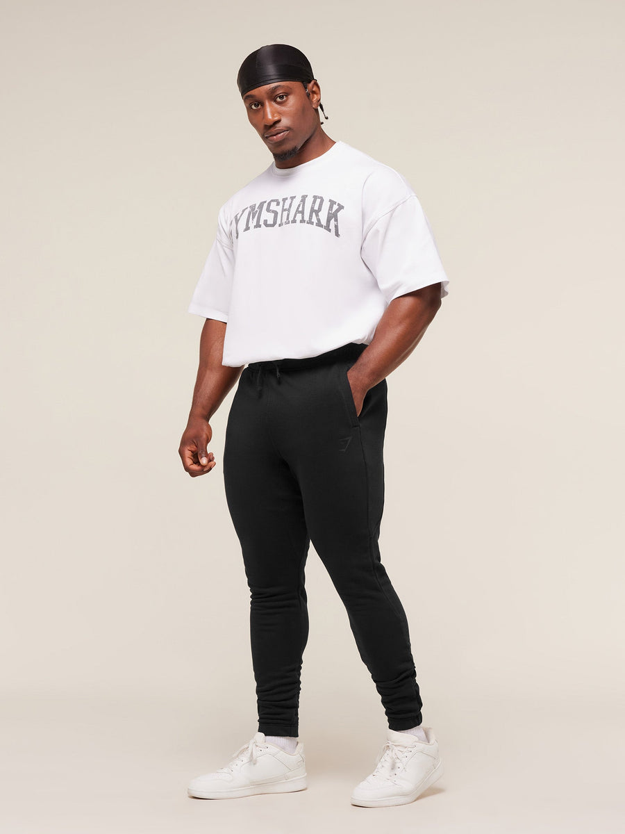 Gymshark Power Wordmark Joggers — Black/Asphalt Grey — 3