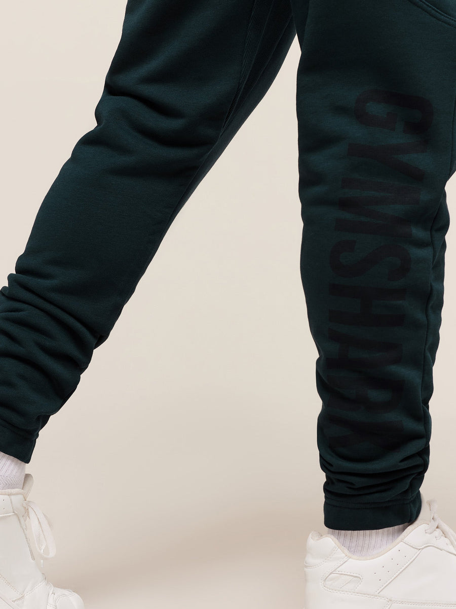 Gymshark Power Wordmark Joggers — Deep Petrol Blue — 6