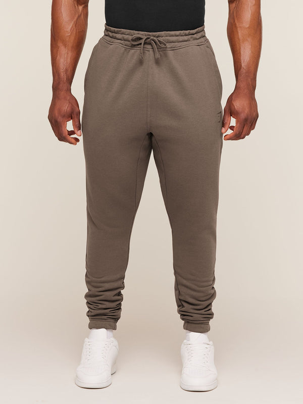 Gymshark Power Wordmark Joggers — Soft Brown