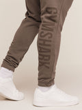 Gymshark Power Wordmark Joggers — Soft Brown — 6
