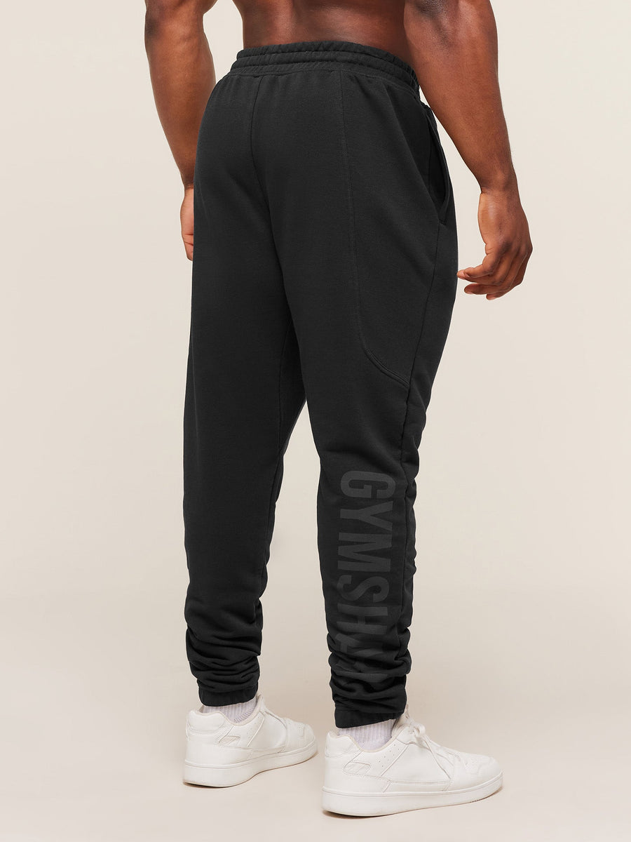 Gymshark Power Joggers Tall — Black/Asphalt Grey — 1