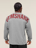 Gymshark Power Long Sleeve T-Shirt — Charcoal Core Marl — 6